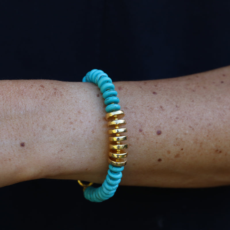 Lanai Polished Turquoise Bracelet