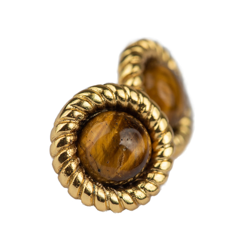 Tiger eye store earrings studs